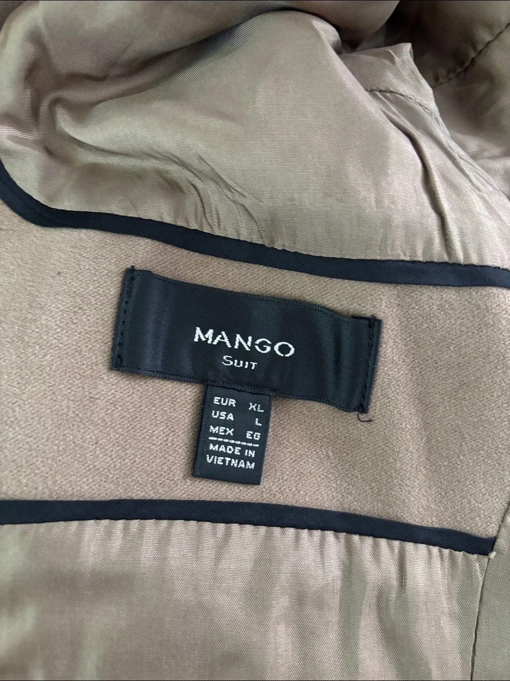 Mango MNG Suit Cotton‎ Doble-Breasted Trench Coat Jacket Size L